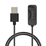 kwmobile USB Cable Charger Compatible with OnePlus Watch 2 Cable - Charging Cord for Smart Watch - Black