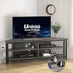 Unikito Corner TV Stand with Power 