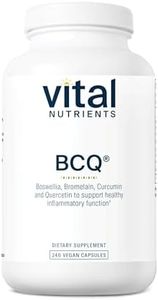 Vital Nutrients BCQ | Vegan Boswellia, Bromelain, Curcumin & Quercetin Supplement | Joint Support Supplement | Supports Sinus & Digestive Health | Gluten, Dairy, Soy Free | 240 Capsules
