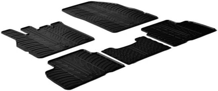 Rubber Car Mats-Set di tappetini in gomma T profilo, 5 pezzi