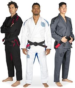 Sanabul Essential BJJ Gi for Men | Brazilian Jiu Jitsu Gi BJJ | Lightweight, Preshrunk Cotton Fabric | IBJJF Approved (White, A2)