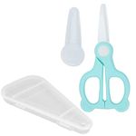 Baby Food Supplement Scissors Baby Food Ceramic Scissors Safety Ceramic Baby Scissors (Green)