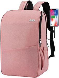 MAXTOP Deep Storage Laptop Backpack with USB Charging Port[Water Resistant] College School Computer Bookbag Fits 17 Inch Laptop
