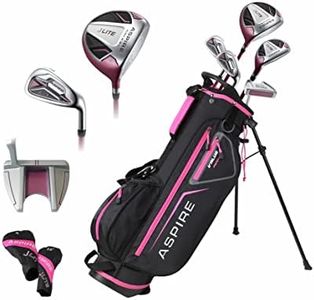 Aspire Xlite Super Performance Precise Junior Golf Club Set, Pink Set for Girls Ages 9 to 12, Right Handed