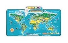 LeapFrog Touch & Learn World Map | Educational & Interactive Learning Map for Kids | Suitable for Boys & Girls 4+ Years | Amazon Exclusive