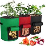 SYUTAM Premium Felt Potato Grow Bag, Potato Planter, Home Garden Bag, Fabric Planter, Eco-Friendly, Reusable Potato Sack, Grow Your Own Delicious Potatoes with Ease