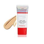 AQUAPURITY PHOERA Full Coverage Foundation New Formula Waterproof Long Lasting Oil Free Velvet Matte Liquid Foundation for Oily Skin Flawless Makeup Base Cream Concealer (104A Natural Beige…)