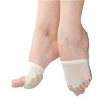 MIKIBANA Professional Belly Ballet Dance Toe Pad Modern Five Holes Half Lyrical Dance Shoes Paws (Medium)