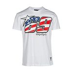 Virtus 70 Motoworks Nicky Hayden #69 Men's White T-Shirt, Grey, X-Large