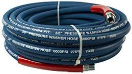 Interchange Brands 3652 50' X 3/8" High-Pressure Blue Heavy-Duty Non-Marking Hose with So/Sw Ends 6000psi