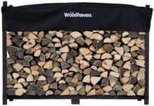 Woodhaven 6ft Firewood Rack (Black)