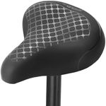 Comfort Bike Seat, Bike Seat Cushion Compatible with Mountain Bikes, City Bikes, Stationary or Exercise Bikes, Bicycle Saddle Replacement with Wide Foam Pad for Indoor/Outdoor Bikes (Only The Seat)