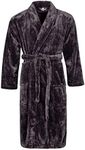 HEAT HOLDERS Blackwood Dressing Gown Antique Silver Fleece (Small)