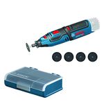 Bosch Professional GRO 12 V-35 Cordless Rotary Multi-Tool with 2 x 12 V 2.0 Ah Lithium-Ion Batteries, 06019C5070