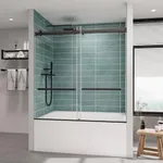 ROOMTEC Frameless Bathtub Shower Do