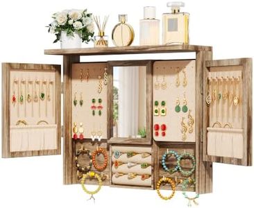 Srillollar Wall Jewelry Organizer, Hanging Jewelry Organizer Wall Mounted
