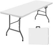 WGCTEK 6 Foot Plastic Folding Table