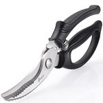 Heavy Duty Poultry Shears - Kitchen Scissors for Cutting Chicken, Poultry, Game, Meat - Chopping Vegetable - Spring Loaded