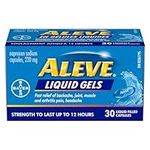 ALEVE Pain relief liquid Gels, Strength To Last Up To 12 hours, Naproxen Sodium 220mg 30 count