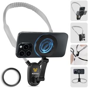 700mm Extended Neck Phone Holder, Hands-Free Magnetic Mount for Vlogging & POV, Longer Than 600mm for Comfort & Wider Angles, Fits MagSafe iPhone Android GoPro etc.