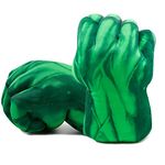 Superhero Gloves Kids Boxing Plush Hands Fists Gloves Toys Christmas for Boys and Girls (Green)