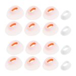 Be In Your Mind 8Pair White Silicone Earplugs in-Ear Headphones Eartips Replacement Earbuds Headphone Attachments Compatible with JBL Tune Flex 4 Sizes (XS/S/M/L)