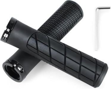 Bike Handlebar Grips,Ergonomic Design, Aluminum Double Lock-on,Made of Soft, high-Density Rubber,Comfortable,Anti-Slip for BMX, Mountain, MTB, Beach Cruiser, Scooter, Folding Bike