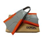 DORSAL Bodyboard Floating Swimfins (Flippers) 12 - 13 Grey/Orange