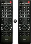 【Pack of 2】 Universal Remote Control for Toshiba TVs Replacement All Toshiba LCD LED 3D HDTV 4K UHD Smart TV Remotes