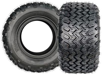 GarveeTech 22x11-10 Golf Cart ATV Tires 22x11x10 Heavy Duty 4 PR Tubeless Quad ATV Tires for UTV, Side By Side, Off-Road Adventures, Snow and Trail Riding (Set of 2)