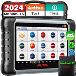 Autel MaxiCOM MK808S-TS OBD2 Scanner: 2024 Updated of MK808BT PRO, MK808TS MX808TS TS601 with Bidirectional Test, 28 Service, TPMS Programming Relearn Retrofit, All-System Scan, OS 11 4+64G