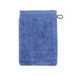 möve Superwuschel wash glove 15 x 20 cm made of 100% cotton, cornflower