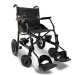 X-lite Ultra Lightweight Foldable Electric Wheelchair | Portable, Travel-Friendly | Dual Motor, 16 km Range | 360° Joystick Control | Airline Approved | Black (Long Range Battery)