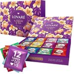 LOVARE Tea Bags Variety Pack - Made in Ukraine - Black and Green, Floral Berry, Mixed Blend Assorted Tea Variety Pack - Tea Sampler - Assorted Tea Gift Sets for Tea Lovers (60 Bags - 12 Tastes)