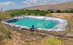 Pond Liner White Transparent Fish Pond Liner (25 x 40 FT) for Garden Landscaping Pools 500 GSM Fountain HDPE Membrane Reinforced Puncture Resistance