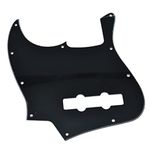 Dopro Lefty 4 String Jazz J Bass Pickguard Left Handed Scrach Plate Black 3 Ply