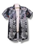 YORIICHI Gojo Satoru Oversized Fit Casual Shirt For Men & Women|| Shirt For Unisex|| Men Stylish Shirt || Men Printed Shirt (2)… (Medium) Grey