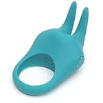 Lovehoney Ignite Rabbit Vibrating Penis Ring - Stretchy Silicone Cock Ring - 20 Function Cock Ring for Couples Sex - Rechargeable - Waterproof - Turquoise