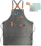 ZOMAO Chef Apron, Apron for Men Wom