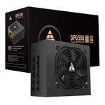 GOLDEN FIELD GPG 80+ Gold 550W PC Power Supply Unit, Fully Modular, Active PFC, 5 years warranty for Gaming PC