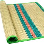 CHARQOAL™ Korai Grass Mat 3.5 X 6 feet (42 x 72 inch) Large Size Versatile Bed Mats/Yoga Grass Mat/Floor Mat/Sleeping Mat/Korai Pai/Sleep Chatai Foldable Both Side Usable at Home (Light Green)