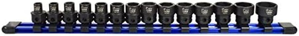 Astro Tools 78314 14-Piece 3/8" Drive Low Profile Nano Impact Sockets - Metric