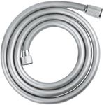 GROHE VitalioFlex Comfort TwistStop - Smooth Shower Hose 1.75 m, (Tensile Strength 50 kg, Pressure Resistance Up to 5 Bar, Heat Resistance 70°C, Universal Connection G 1/2'' x 1/2''), Chrome, 28745002