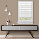 Achim Home Furnishings Cordless GII Madera Falsa 2" Faux Wood Plantation Blind 32" x 64", White