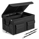 MIU COLOR Car Trunk Organizer - Foldable Cargo Trunk Organizer with Durable Cover Washable Storage with Reinforced Handles