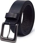 Ashford Ridge Made in England 38mm Full Hide Leather Belt - Black 2XL