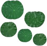 Abeillo 10Pcs Lily Pads for Ponds, 5 Sizes Artificial Floating EVA Lotus Leaves, Lifelike Lily Pads Leaves, Realistic Lily Pads Decoration for Pond Pool Fountain Garden Aquarium