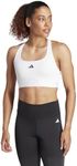 adidas Women Powerreact Training Medium Support Bra Sports Bra, MCD White