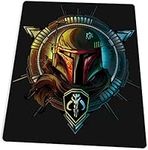 Mouse Pad, Mandalorian Logo Mouse Pad, Cute Mouse Pad Square Waterproof Computer Mouse Pad Non-Slip Rubber Base Laptop Office Mouse Pad, 9.5x7.9X 0.12 Inches (240mm x 200mm x 3mm)