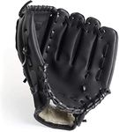 Didabotak Baseball Gloves Softball Glove, Catcher's Glove, Comfortable, Soft, for Beginner, Kids Youth Adults Sports Training and Play, Left Hand Glove, Right Hand Throw (Black, 11.5")